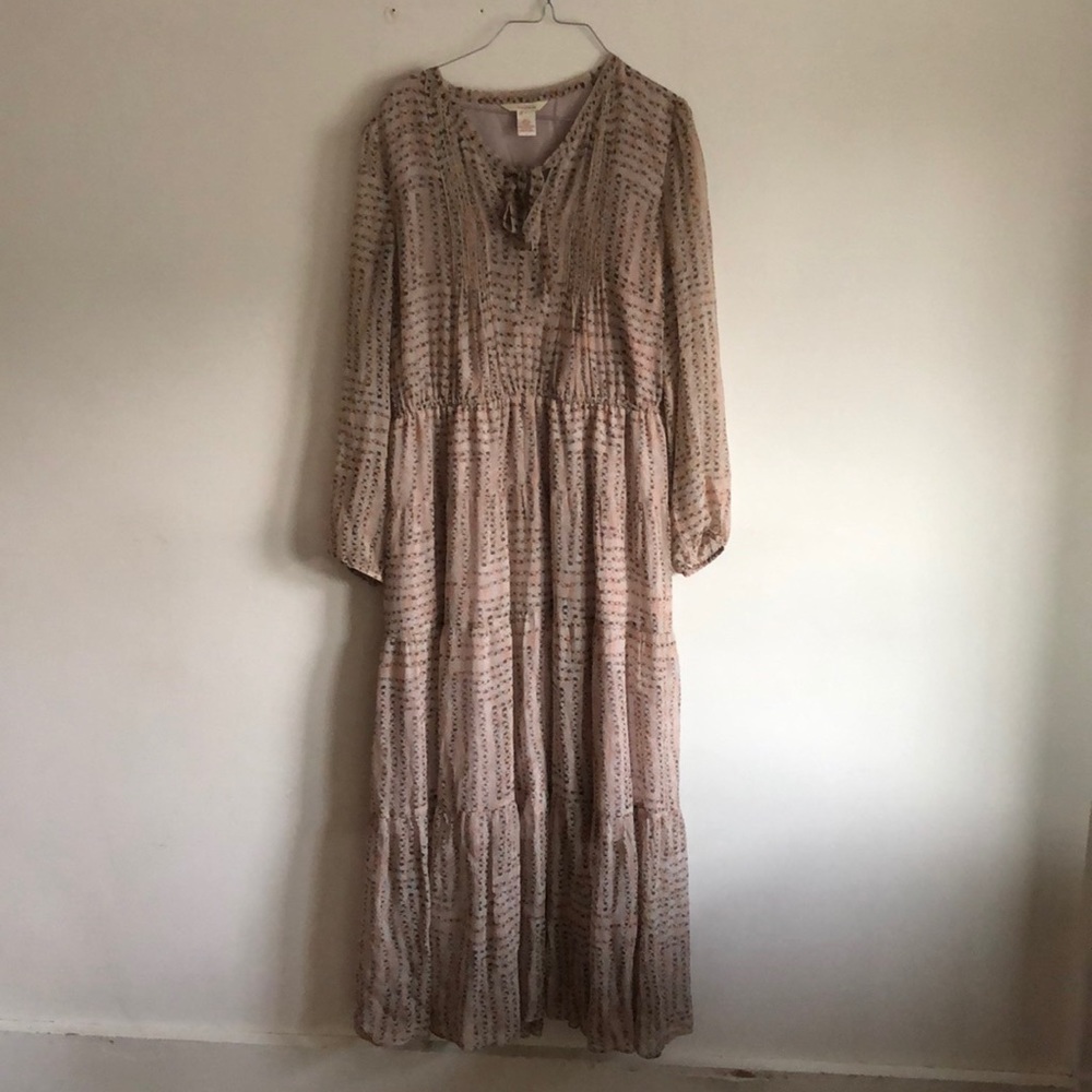 Silk maxi dress